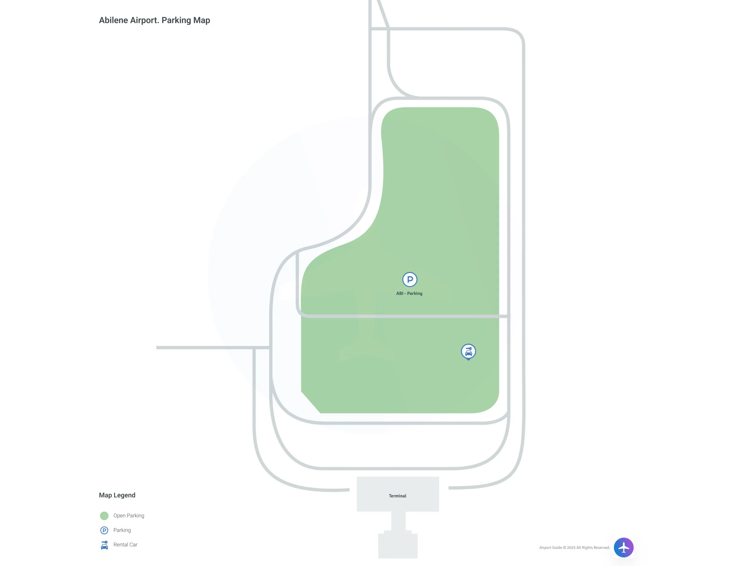 Abilene Regional Airport (ABI) Parking Map