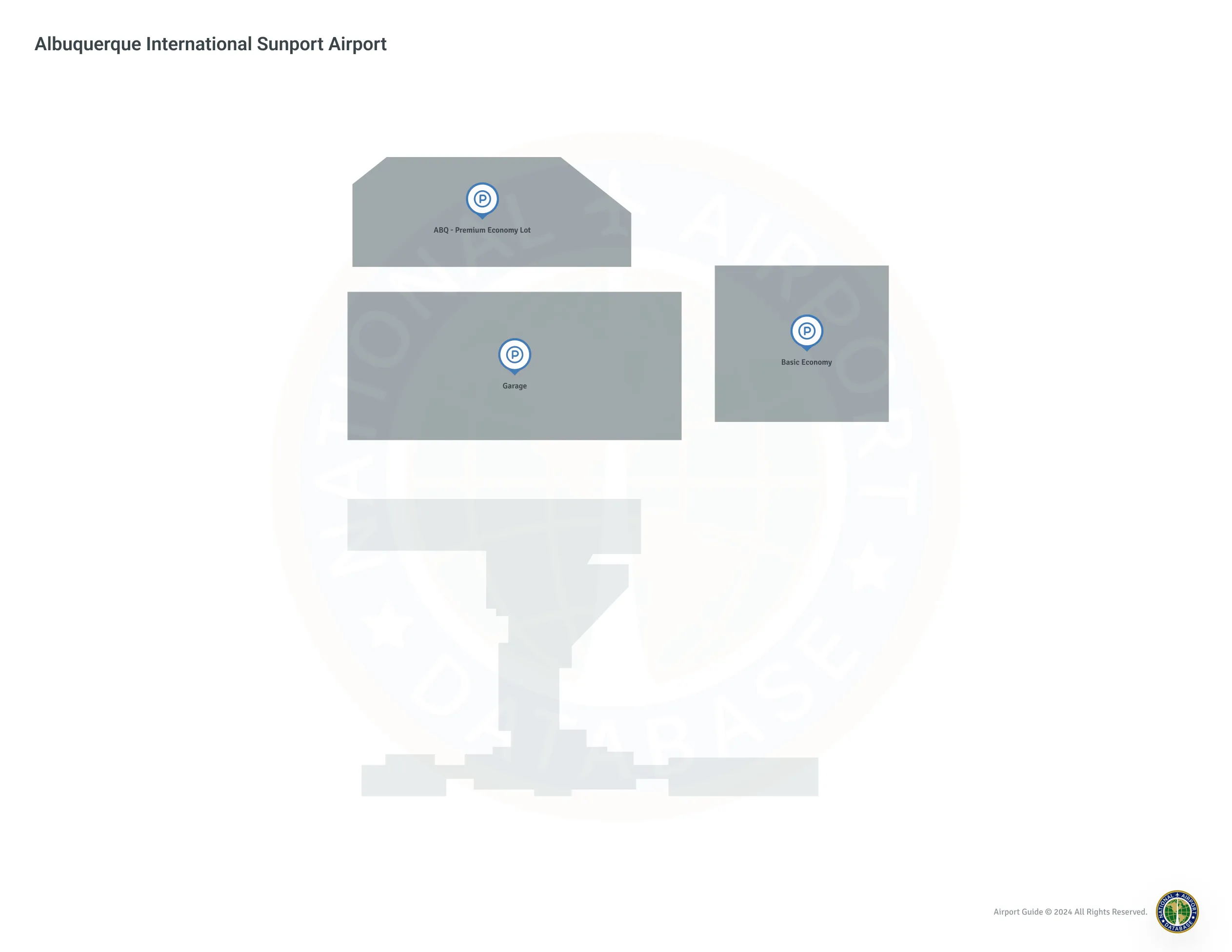 Albuquerque International Sunport (ABQ) Map