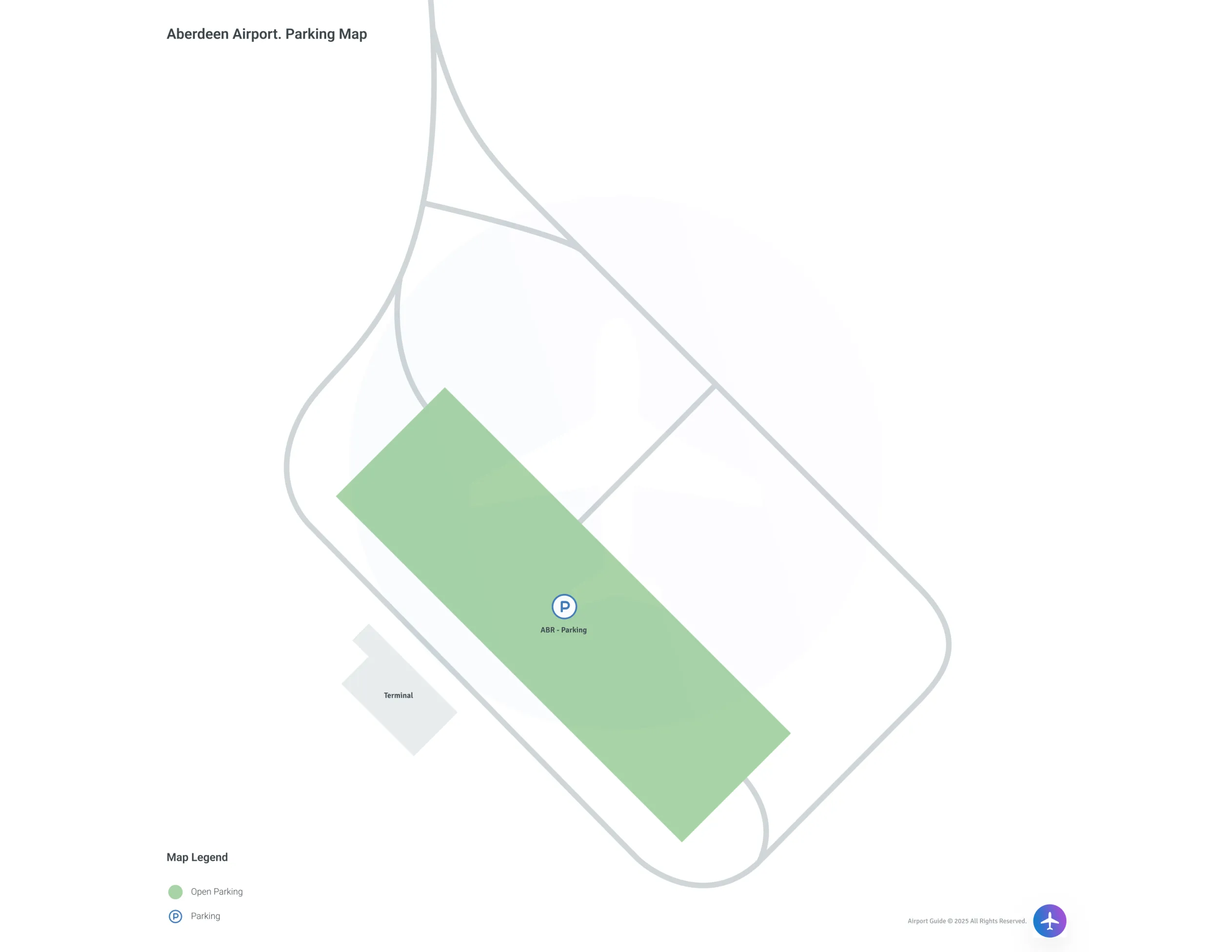 Aberdeen Regional Airport (ABR) Parking Map