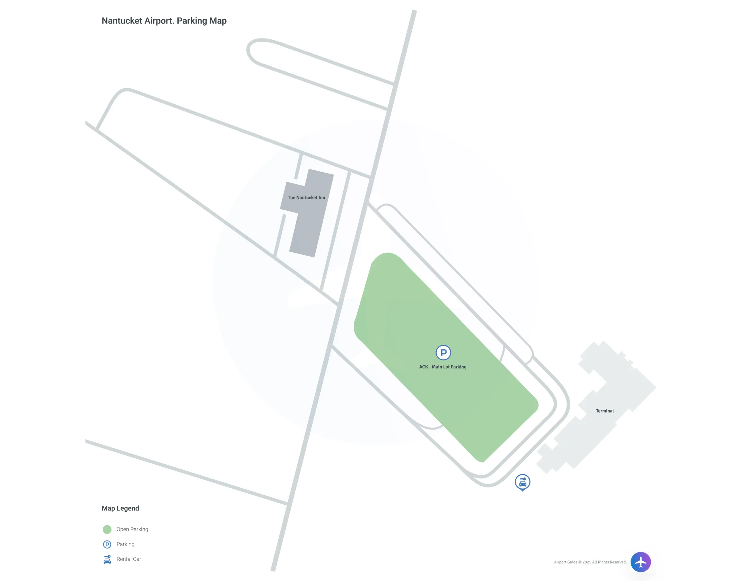 Nantucket Memorial Airport (ACK) Parking Map