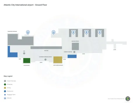 ACY Airport Terminal Map
