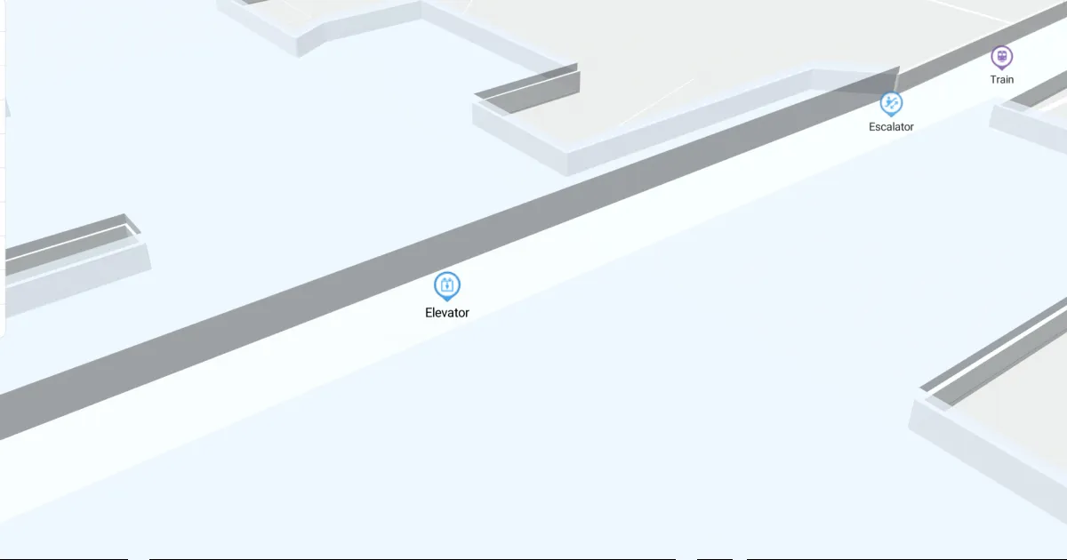 ATL Concourse B Train Level Interactive map