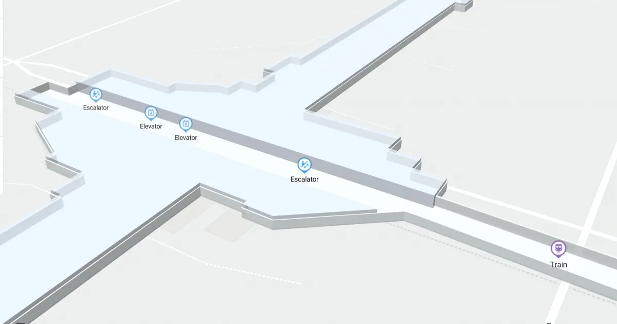 ATL Concourse D Train Level Interactive map