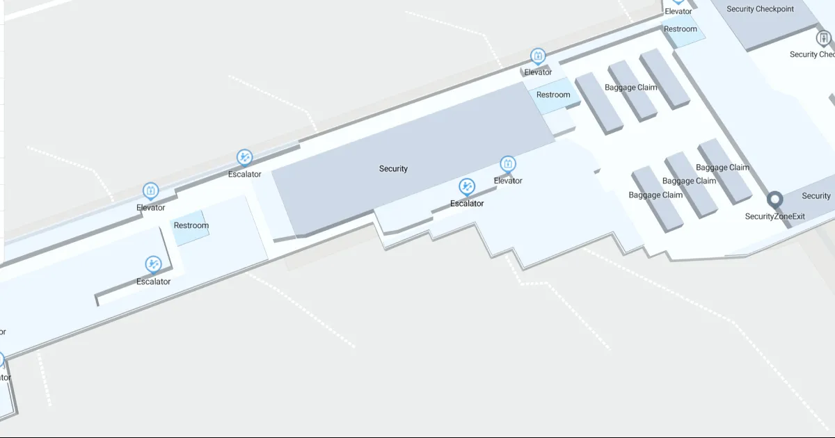 ATL Concourse F Baggage Claim Level Interactive map