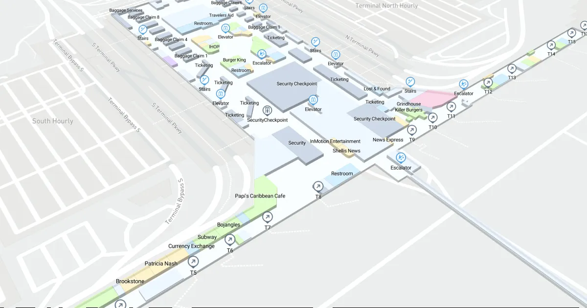 ATL Terminal Domestic Gates Level Interactive map