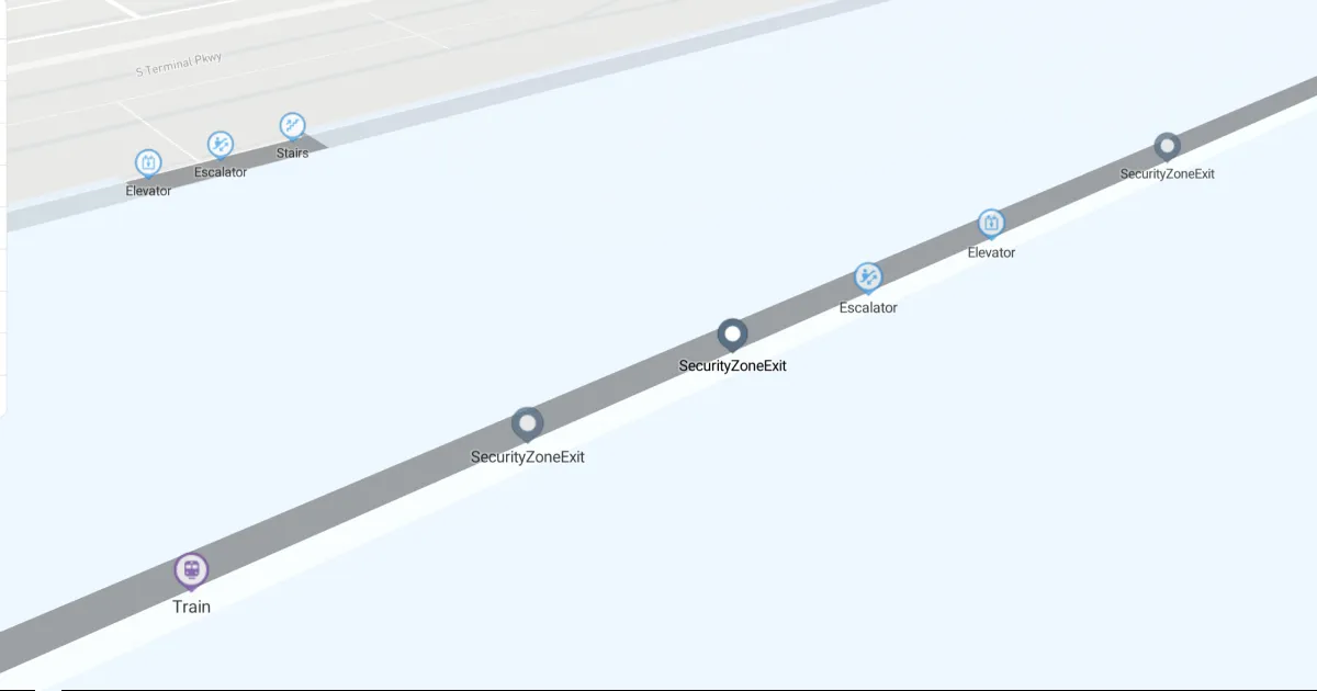 ATL Terminal Domestic Train Level Interactive map