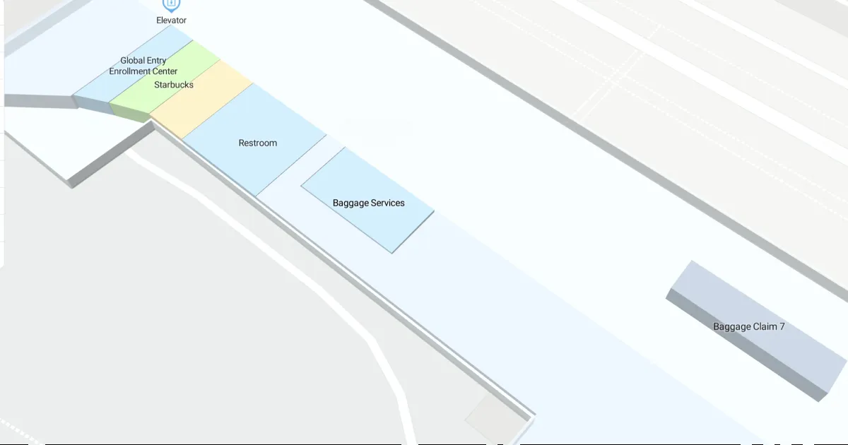 ATL Terminal International Baggage Claim Level Interactive map
