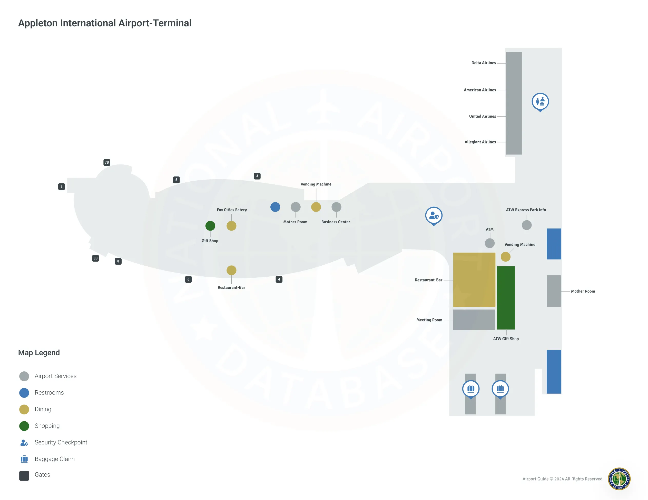 ATW Terminal / Level 1 Map