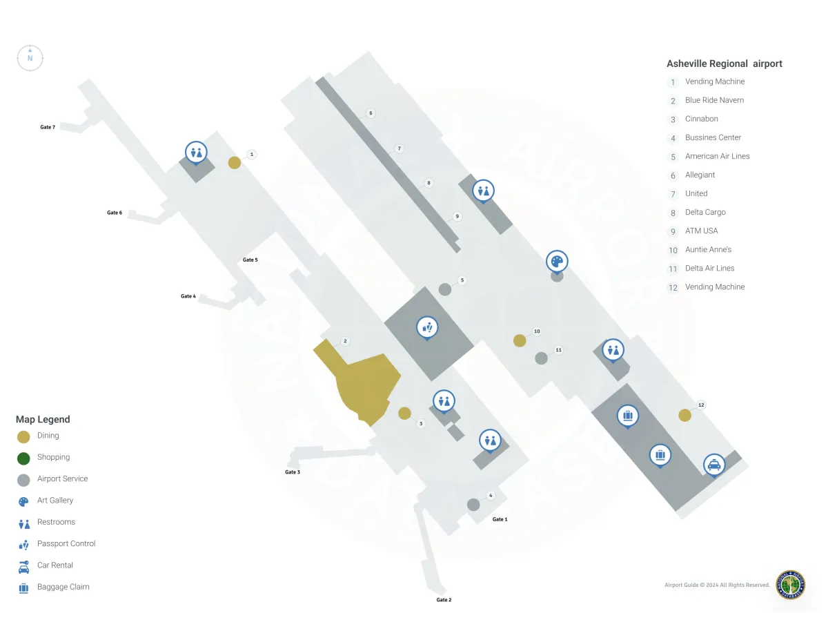 AVL Terminal / Level 1 Map