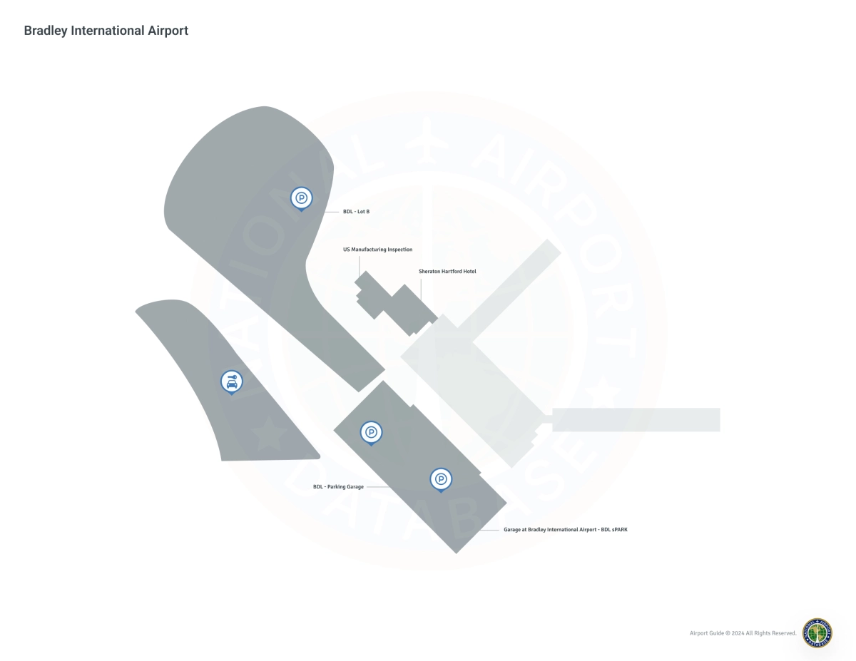 Bradley International Airport (BDL) Map