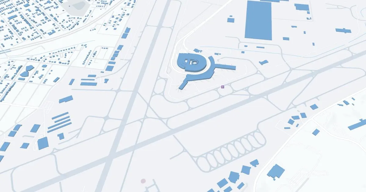 Birmingham-Shuttlesworth International Airport (BHM) Map