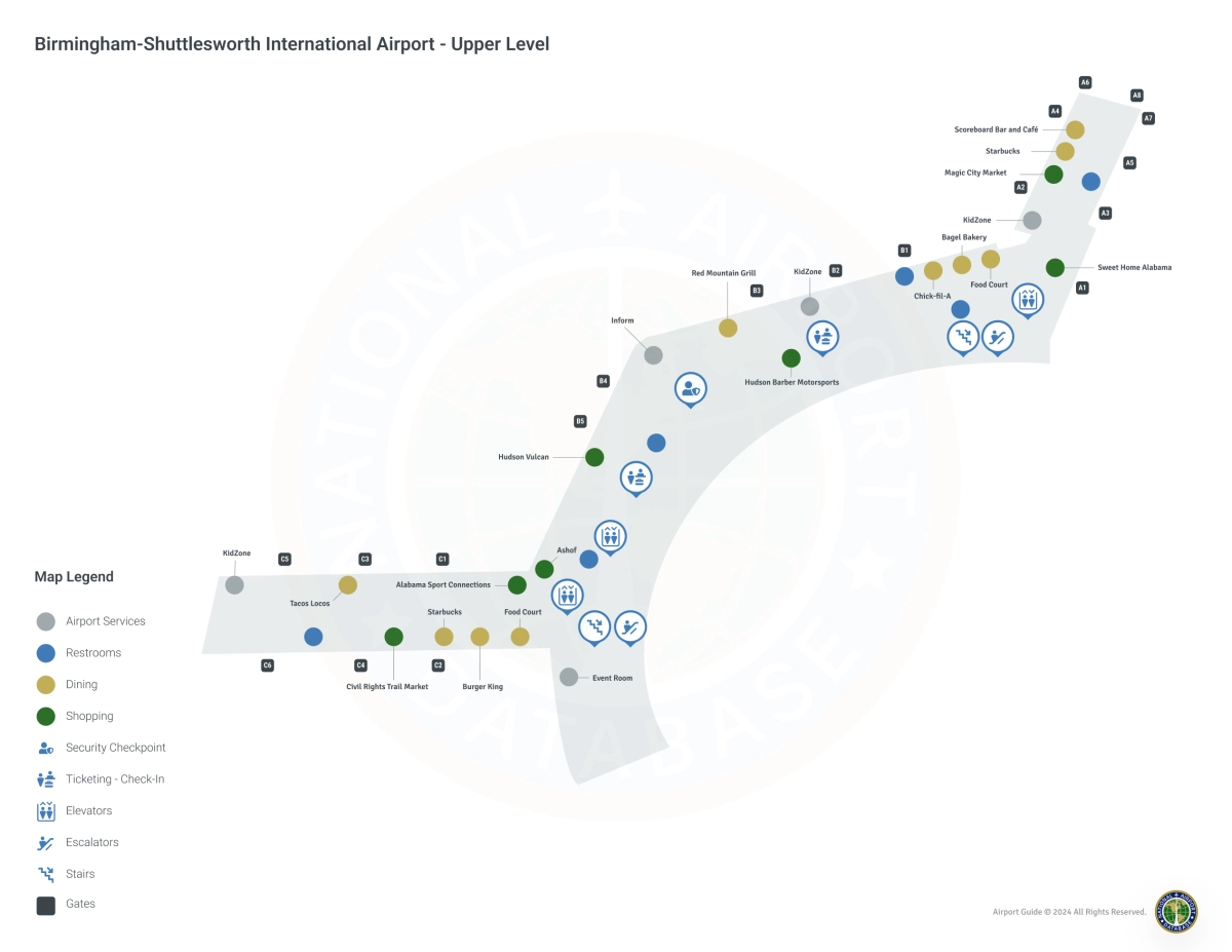 BHM Terminal / Level 2 Map