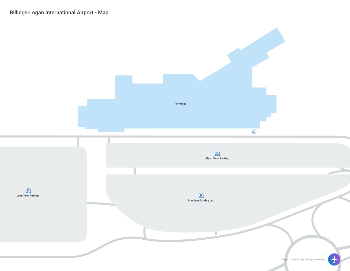 Billings Logan International Airport (BIL) Map