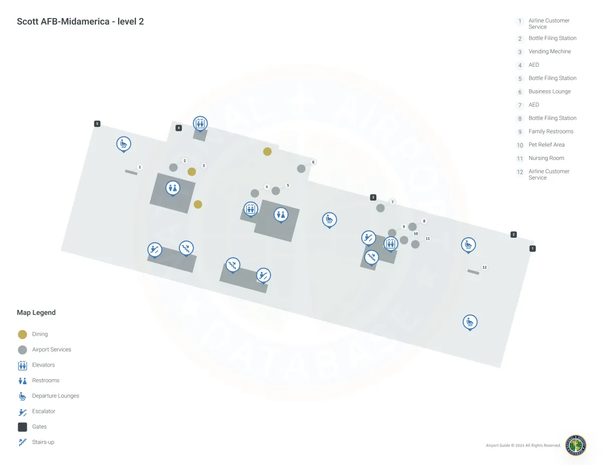BLV Terminal Level 2 map
