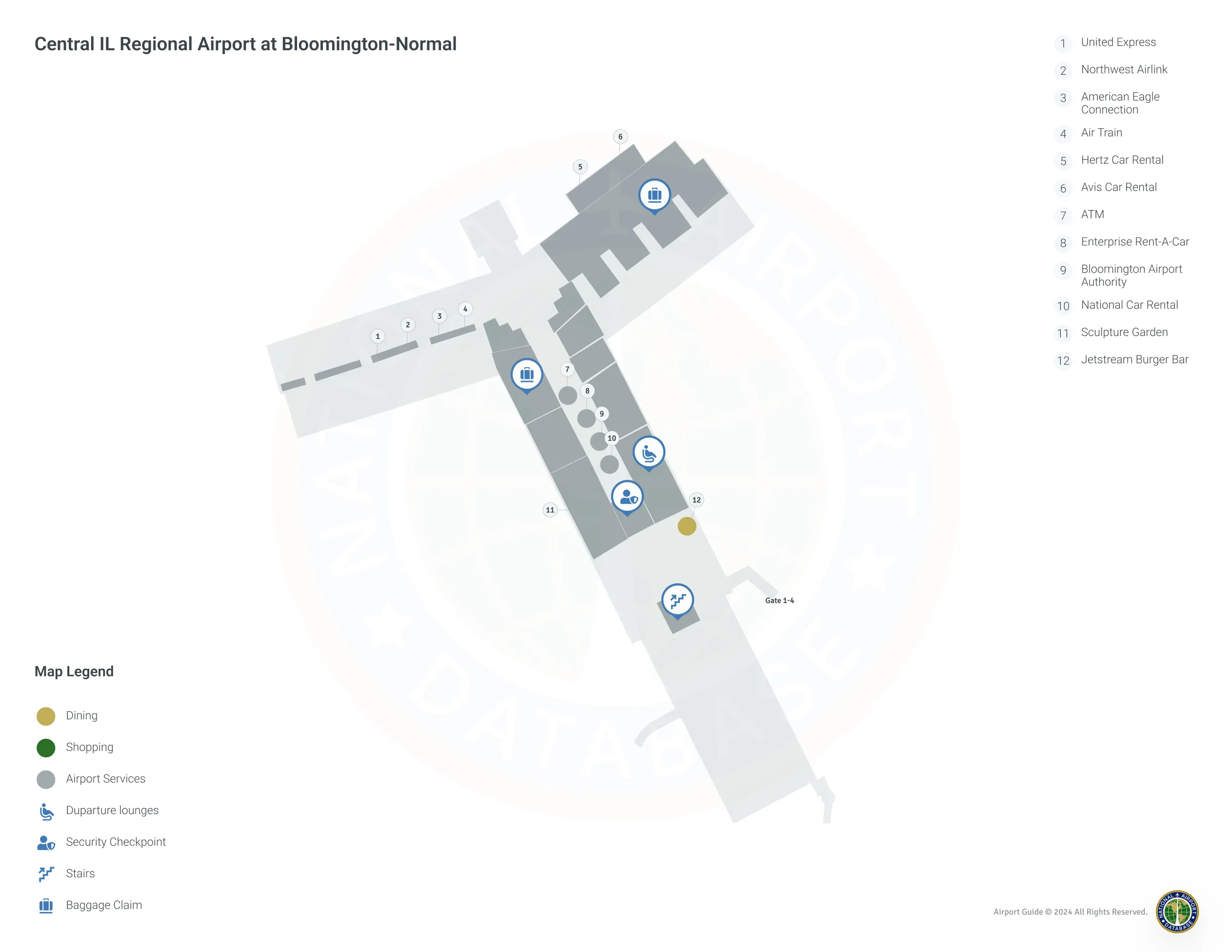 BMI Terminal / Level 1 Map