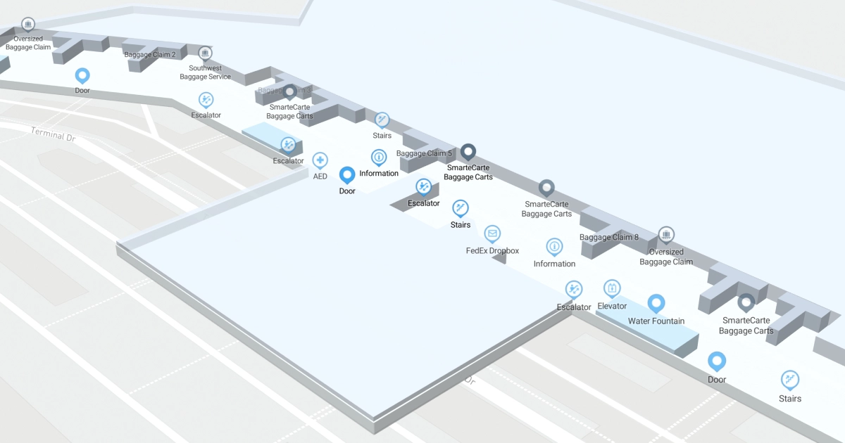 Nashville International Airport Terminal Map