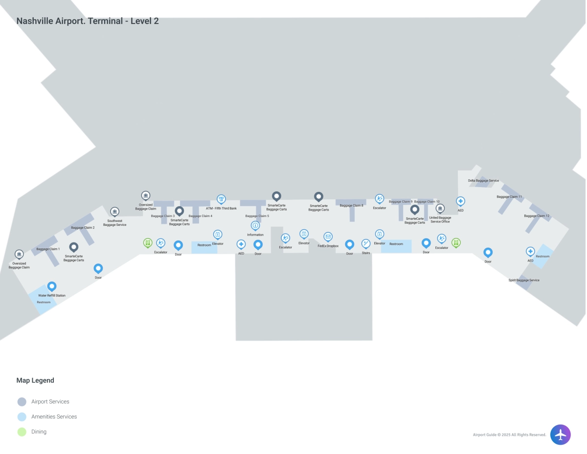 BNA Terminal / Level 2 Map