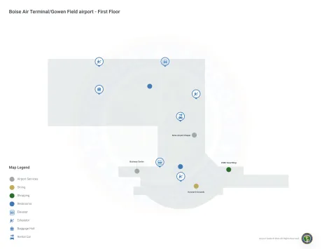 BOI Airport Terminal Map