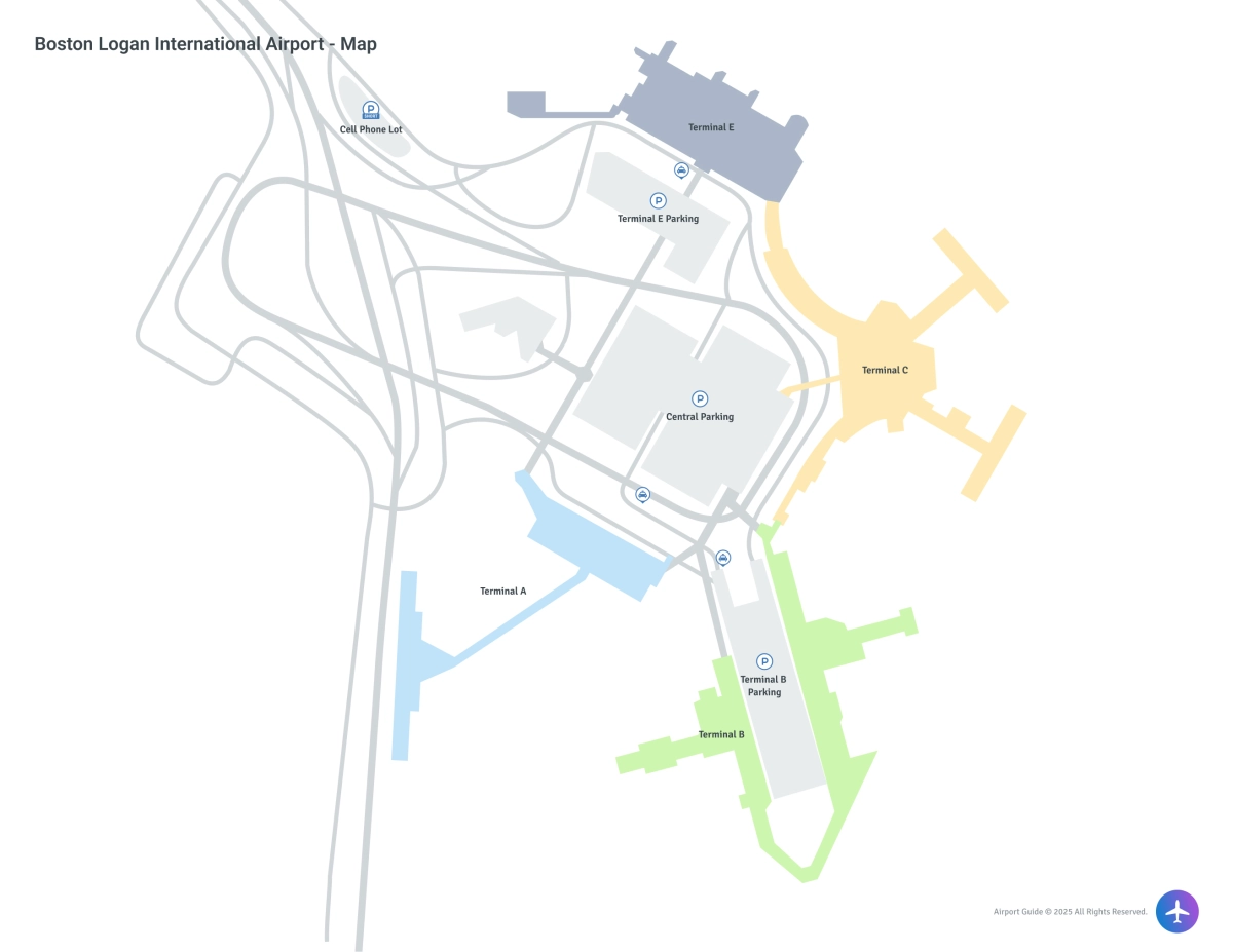 General Edward Lawrence Logan International Airport (BOS) Map