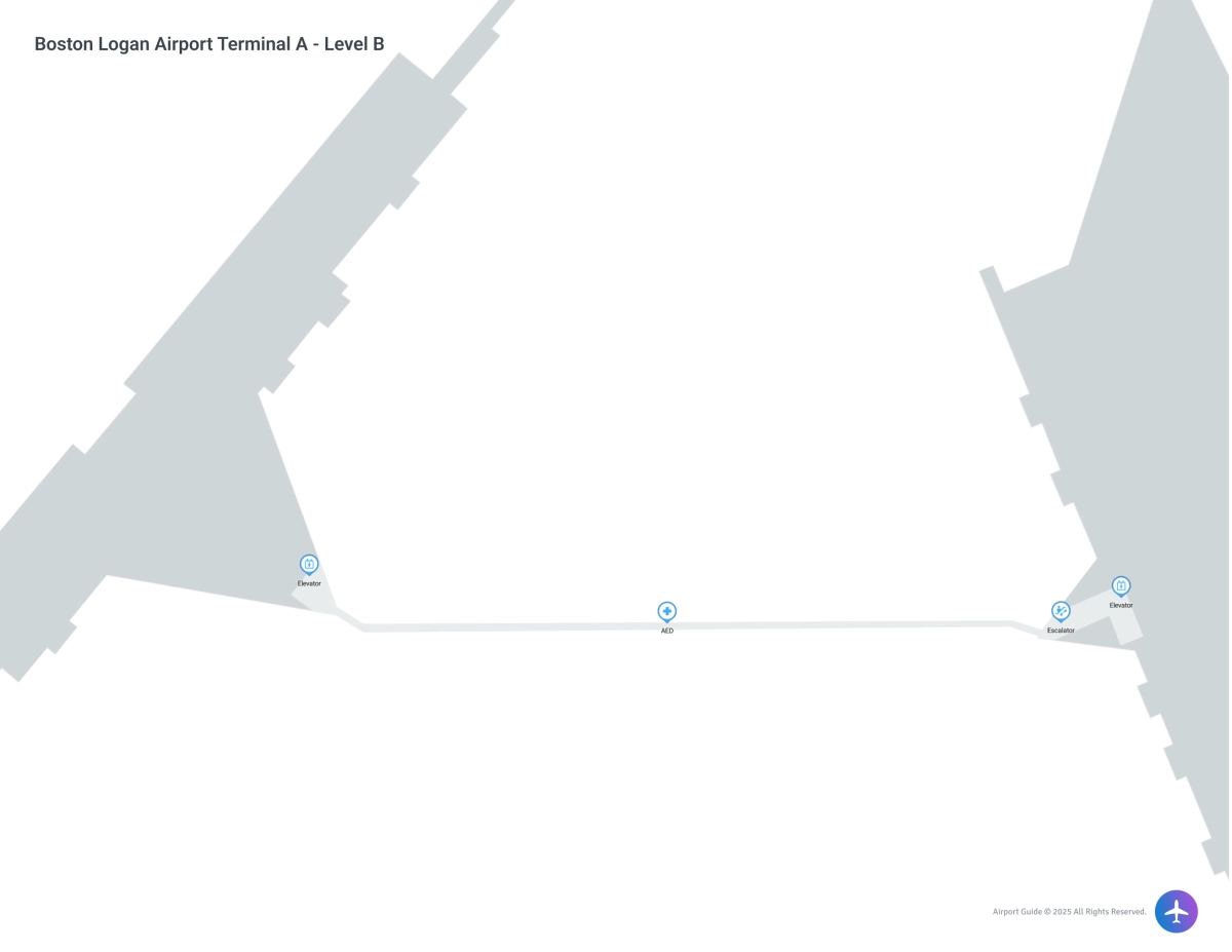 BOS Terminal A / Level B Map