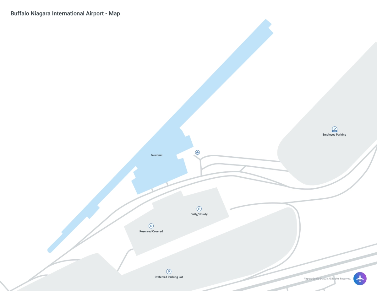 Buffalo Niagara International Airport (BUF) Map