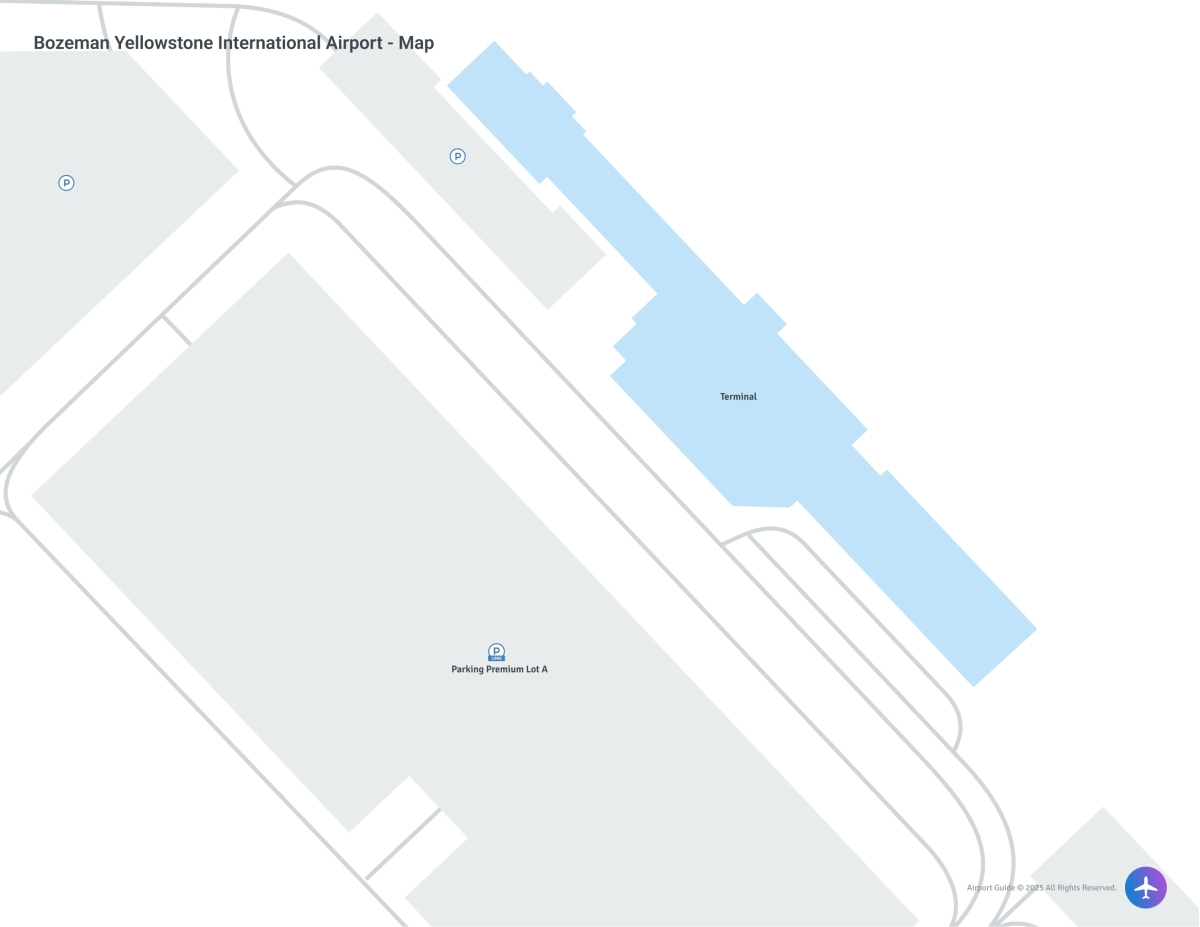 Bozeman Yellowstone International Airport (BZN) Map
