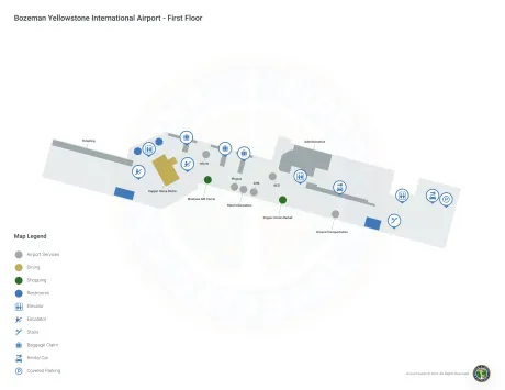 BZN Airport Terminal Map