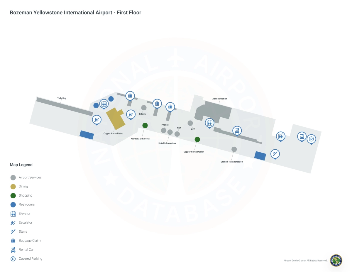 BZN Terminal / Level 1 Map