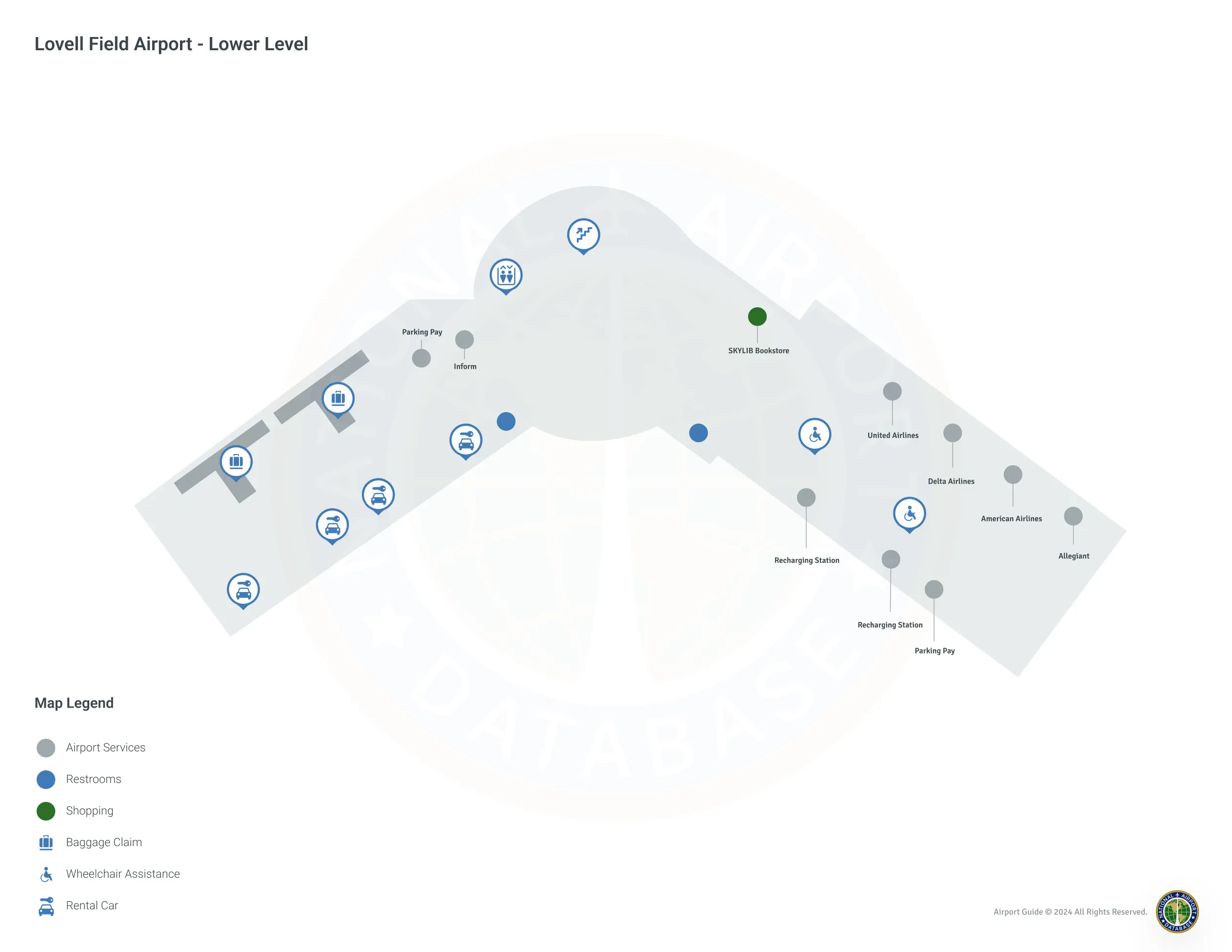 CHA Terminal Level 1 map