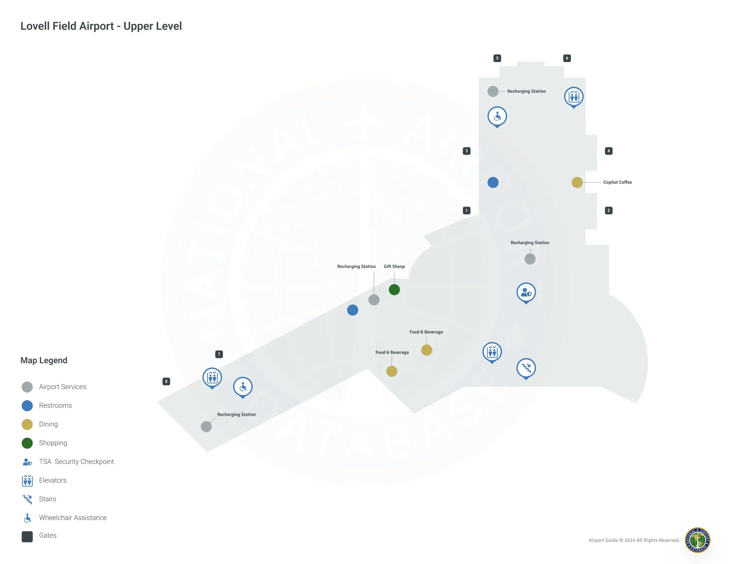 CHA Terminal Level 2 map