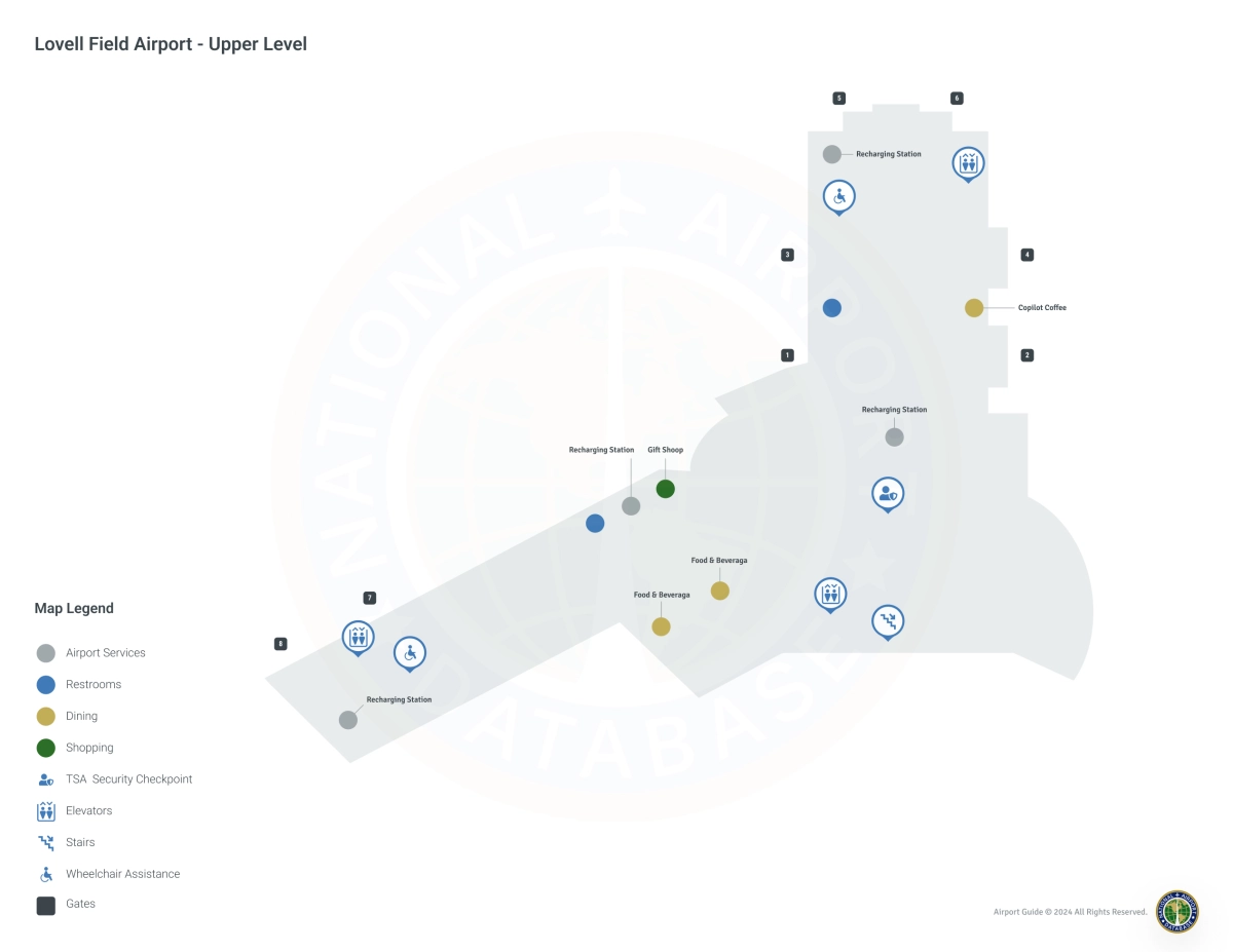 CHA Terminal Level 2 map