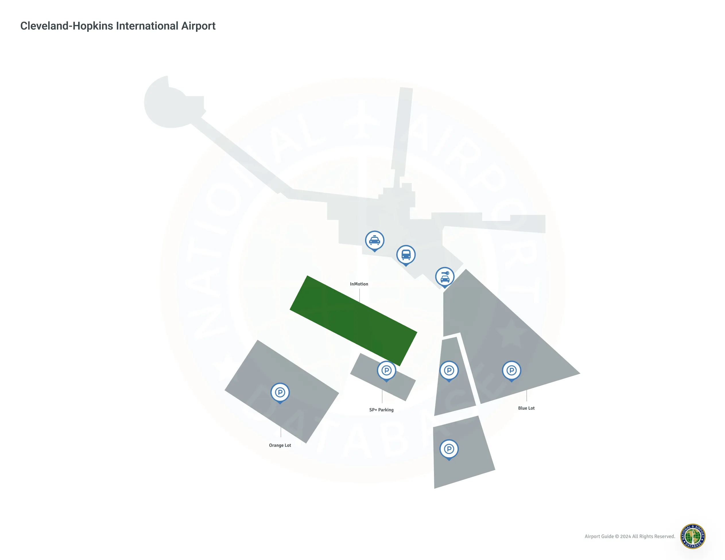 Cleveland Hopkins International Airport (CLE) Map