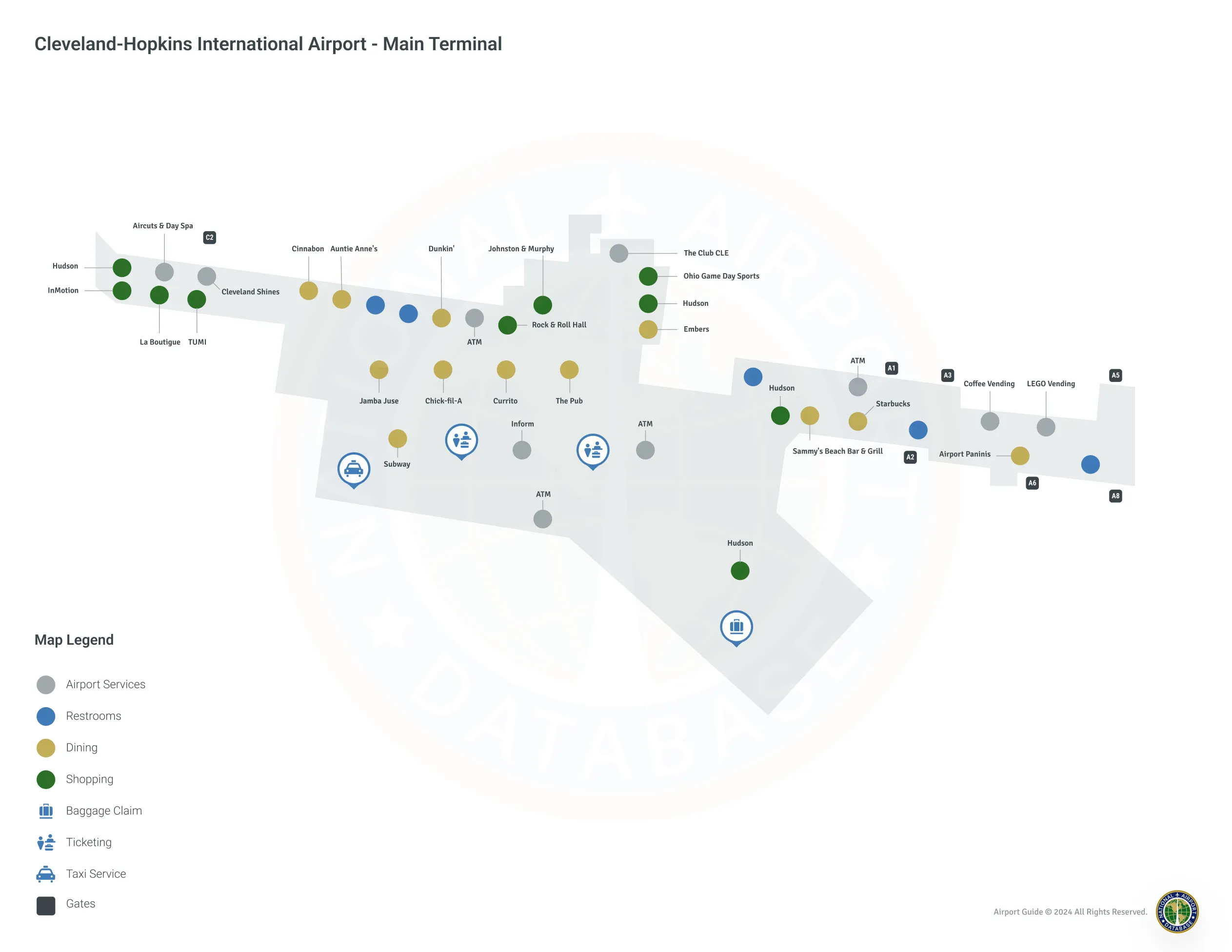 CLE Terminal Level 1 map