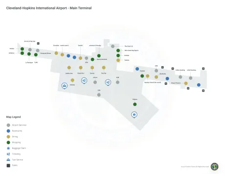 CLE Airport Terminal Map