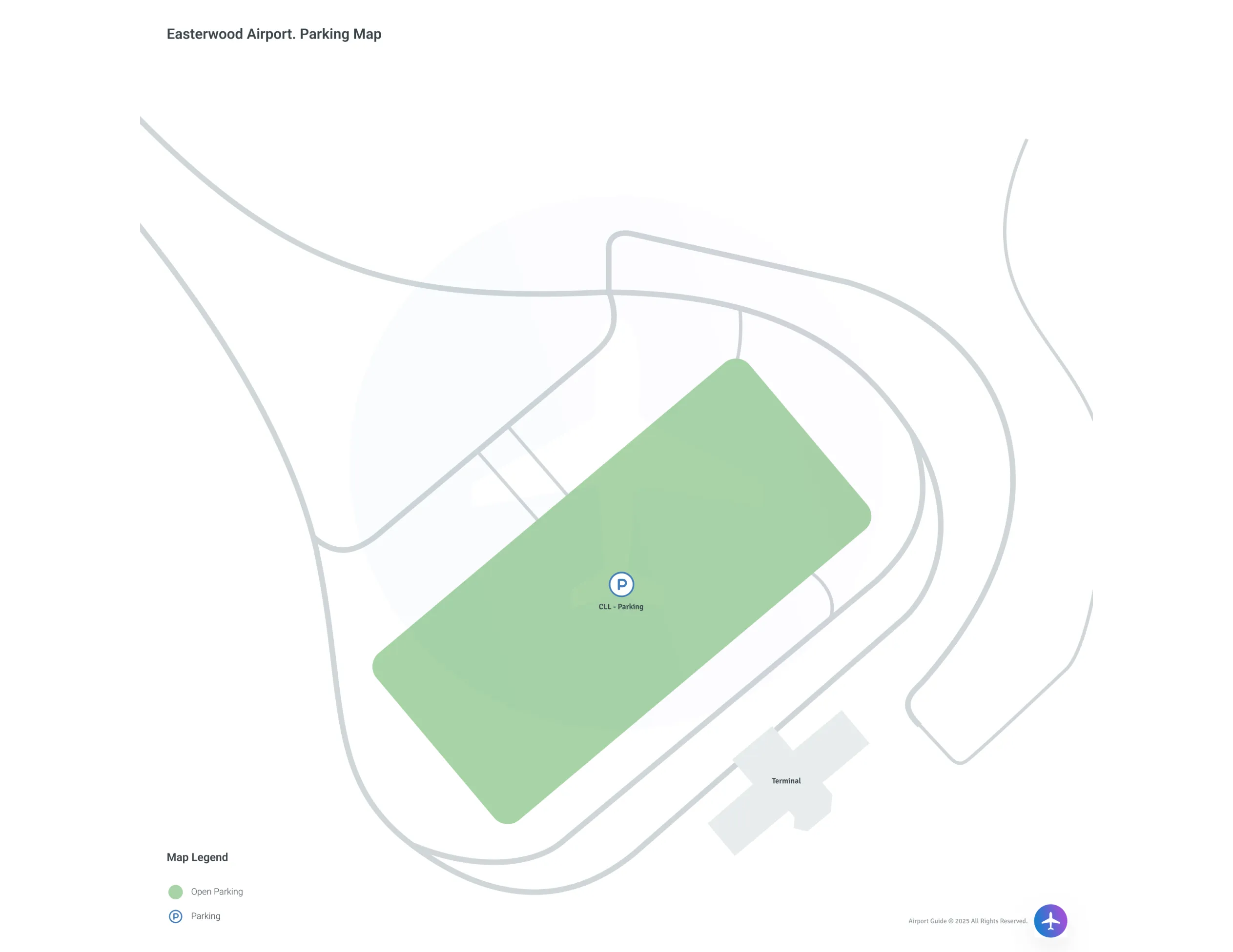 Easterwood Field (CLL) Parking Map