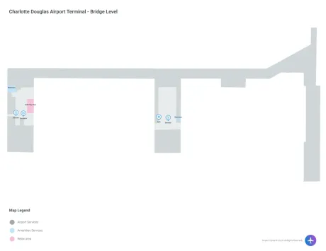 CLT Airport Concourse A Map