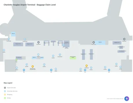 CLT Airport Terminal Map