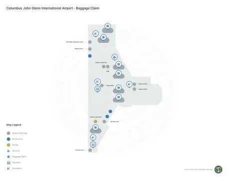 CMH Airport Terminal Map