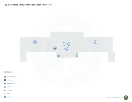 COS Airport Terminal Map
