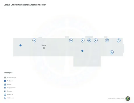 CRP Airport Terminal Map