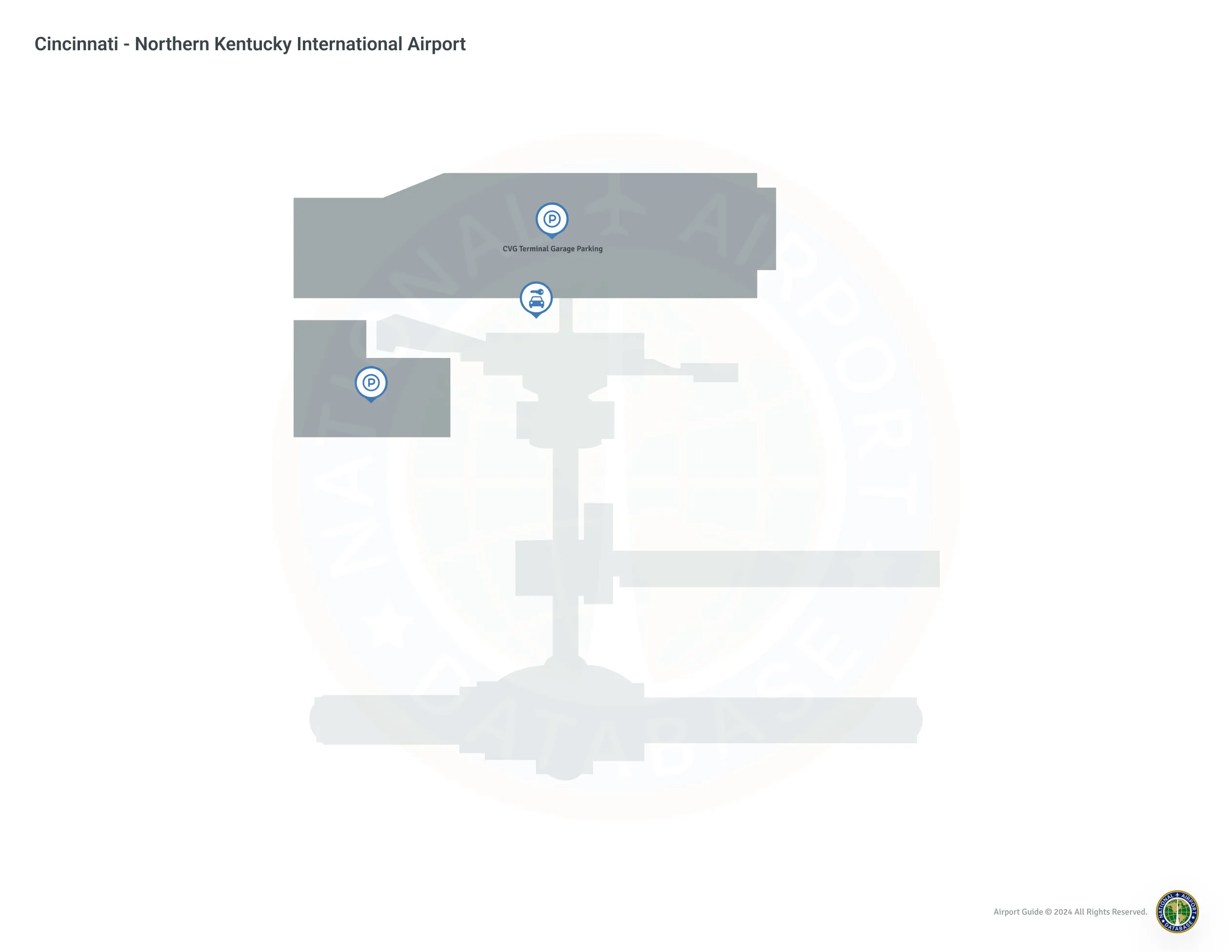 Cincinnati/Northern Kentucky International Airport (CVG) Map
