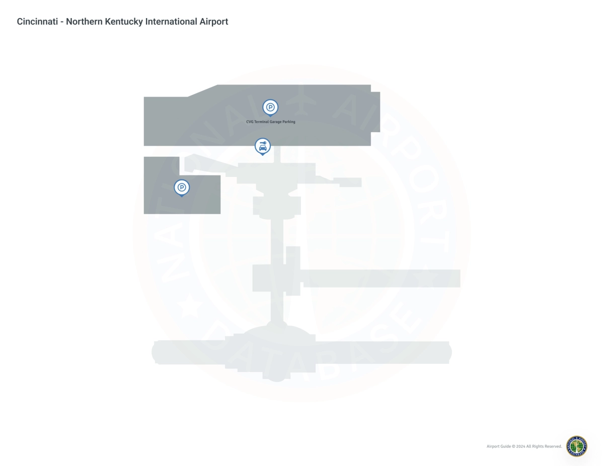 Cincinnati/Northern Kentucky International Airport (CVG) Map