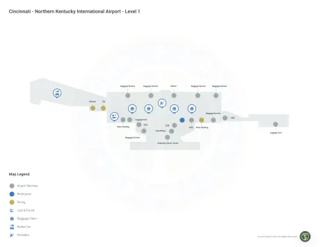 CVG Airport Terminal Map