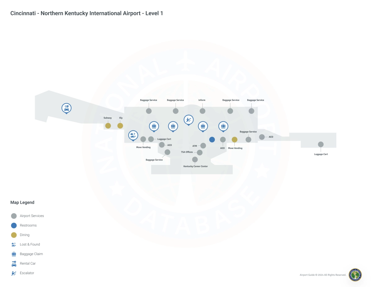 CVG Terminal / Level 1 Map