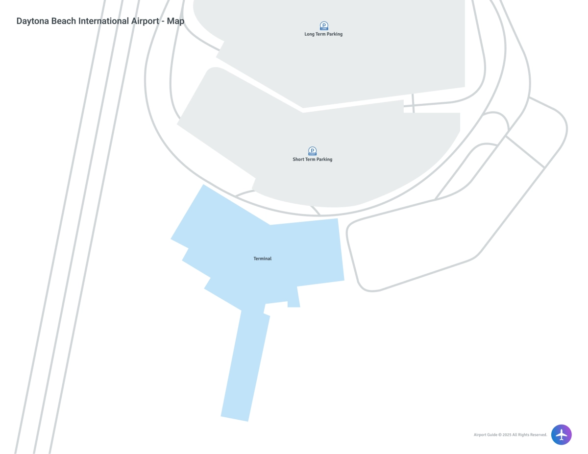 Daytona Beach International Airport (DAB) Map