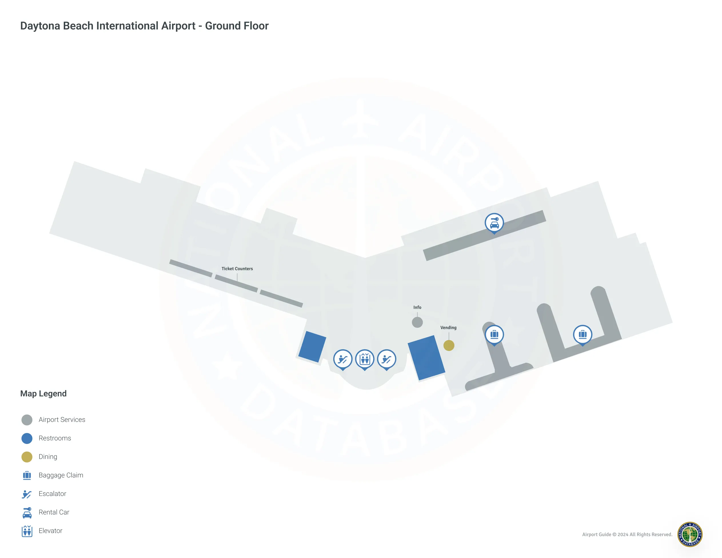 DAB Domestic Terminal Level 1 map