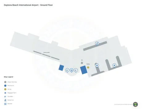 DAB Airport Domestic Terminal Map