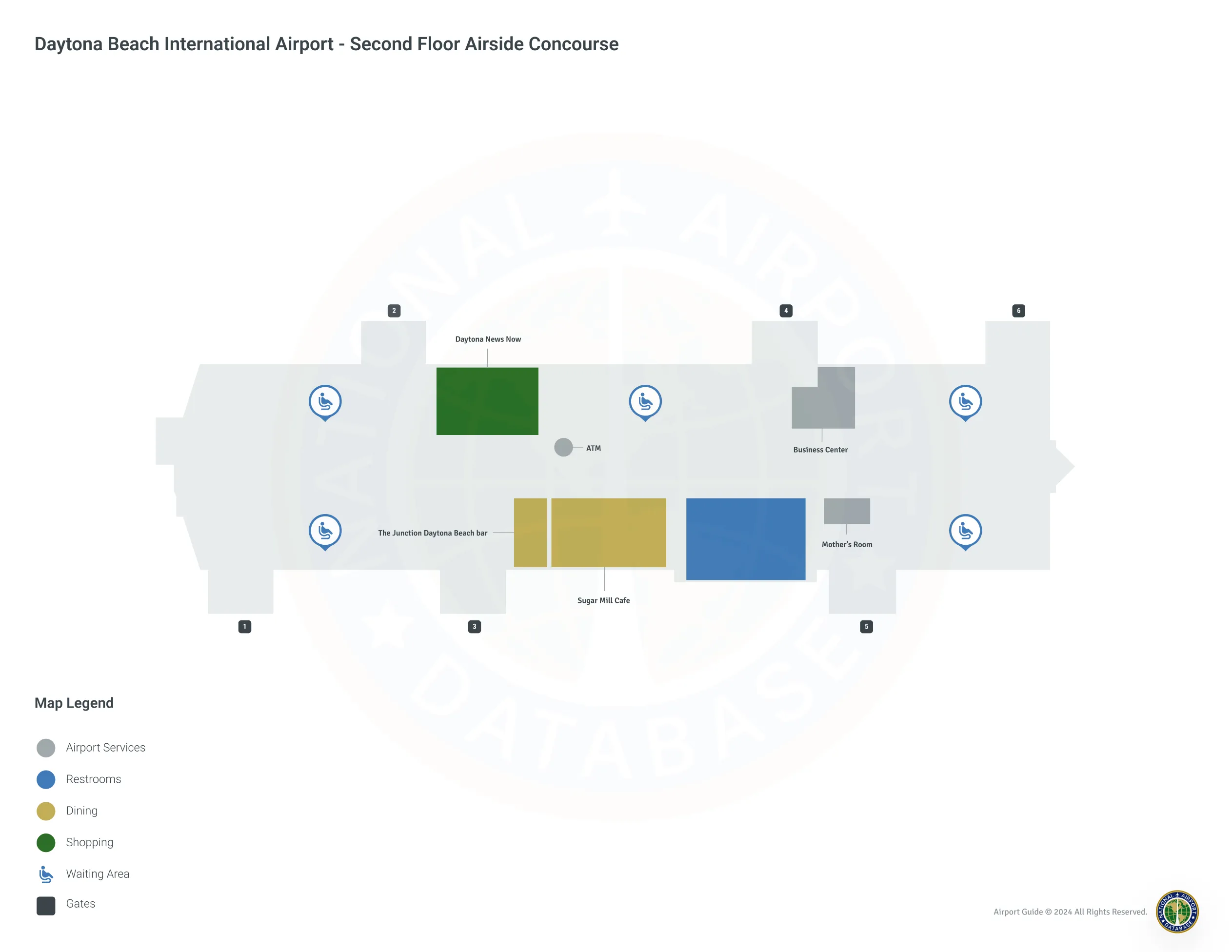 DAB Domestic Terminal Level 2 map