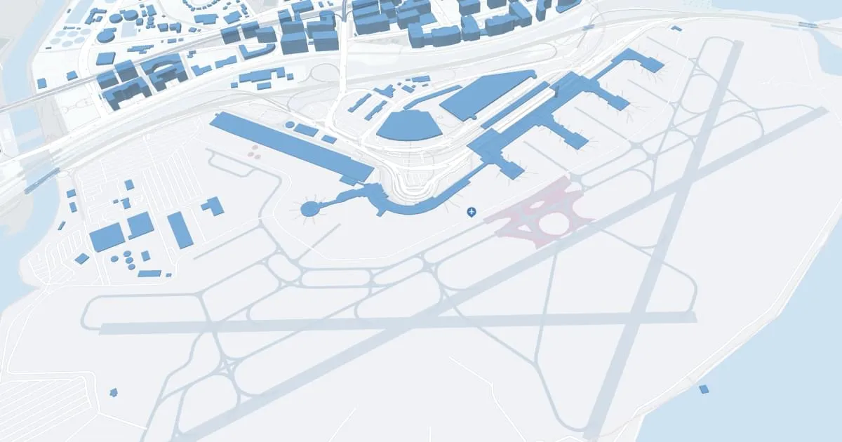 Ronald Reagan Washington National Airport (DCA) Map
