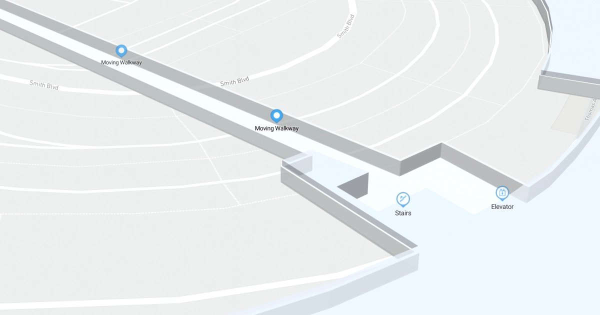 DCA Terminal 1 Level B Interactive map